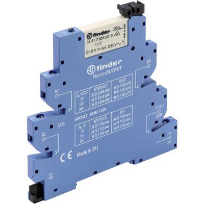 Finder 39.21.0.006.0060 Koppelrelais 6 V/DC, 6 V/AC 6 A 1x NO Tray 1 stuk(s) Finder 39.21.0.006.0060 Koppelrelais 6 V/DC, 6 V/AC 6 A 1x NO Tray 1 stuk(s)
