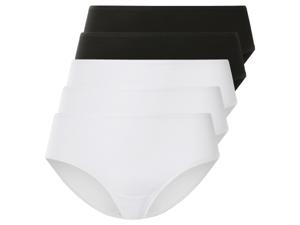 esmara 5 dames hipsters (Zwart/wit, L (44/46))