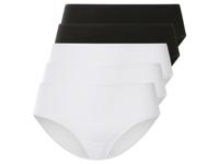 esmara 5 dames hipsters (Zwart/wit, L (44/46))