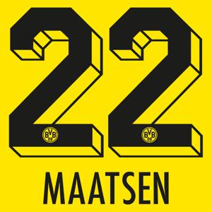 Maatsen 22 (Officiële Borussia Dortmund Bedrukking 2023-2024)