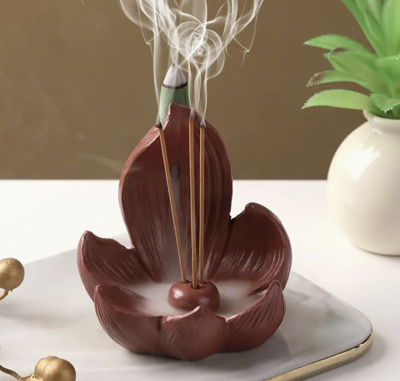 Lotus Wierookbrander Bruin - Wierook - Spiritueelboek.nl