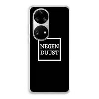 Negenduust black: Huawei P50 Pro Transparant Hoesje Negenduust black: Huawei P50 Pro Transparant Hoesje