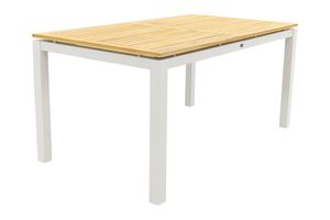 Hartman Sonata tuintafel 160x90 cm. - Teak - wit