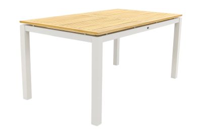 Hartman Sonata tuintafel 160x90 cm. - Teak - wit