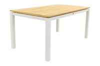 Hartman Sonata tuintafel 160x90 cm. - Teak - wit