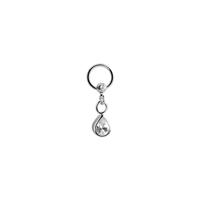 Jeweled Ball Closure Ring met bedel Chirurgisch staal 316L / Belegde messing Piercingringen