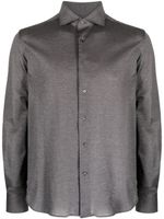 Corneliani chemise en coton à manches longues - Gris - thumbnail