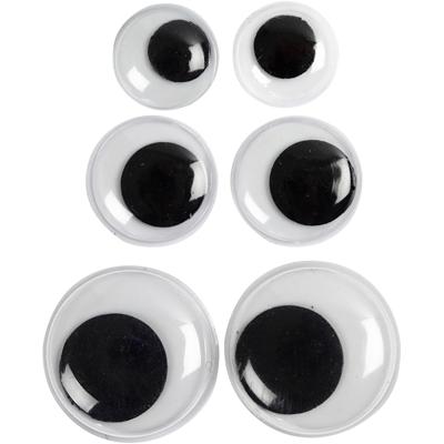 Creativ Company Wiebelogen, niet zelfklevend, d 12+14+20 mm, 18 div/ 1 doos