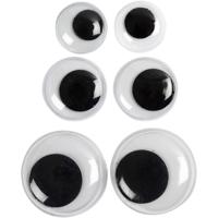 Creativ Company Wiebelogen, niet zelfklevend, d 12+14+20 mm, 18 div/ 1 doos Creativ Company Wiebelogen, niet zelfklevend, d 12+14+20 mm, 18 div/ 1 doos