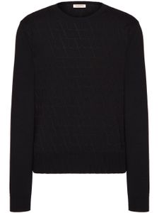 Valentino Garavani pull Toile Iconographe en laine - Noir