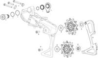 SRAM achterderailleur "gx dh" rear derail. gx dh medium a3