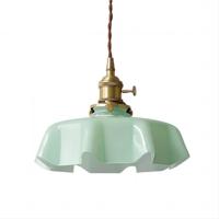 Retro Glazen Bloem Creme Hanglamp