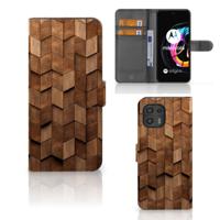 Book Style Case voor Motorola Edge 20 Lite Wooden Cubes