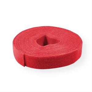 Value 25.99.5253 Klittenband Om te bundelen Lusdeel, Haak- en lusdeel, Haakdeel (l x b) 25 m x 10 mm Rood 25 m