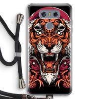 Tiger and Rattlesnakes: LG G6 Transparant Hoesje met koord