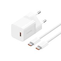 Baseus P10110902213-01 USB-C GaN5 mini 30W netvoeding oplader Wit