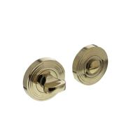 Intersteel WC-sluiting verdekt met rillen PVD messingkleur