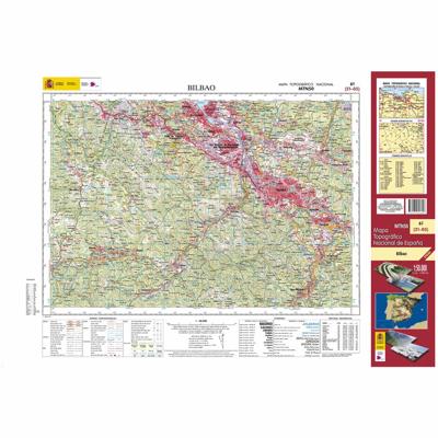 Topografische kaart 61 MT50 Bilbao | CNIG - Instituto Geográfico Nacional1