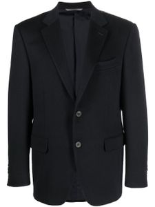 Canali blazer en cachemire à simple boutonnage - Bleu