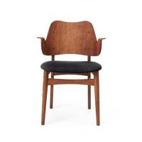 Warm Nordic Gesture stoel zitting gestoffeerd Vidar 182 teak onderstel