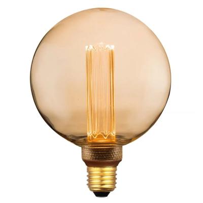 Retro E27 G125 LED lichtbron goud dimbaar