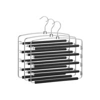 Antislip metalen meerdere hangers, Zwart - thumbnail