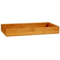 Kast/lade/make-up sorteer organizer bamboe hout bakje 38 x 15 x 5 cm