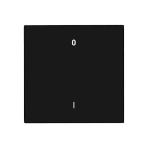 Eslohe bedieningswip 2-polig soft touch zwart 8002STSW