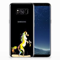Samsung Galaxy S8 Telefoonhoesje met Naam Horse Color - thumbnail