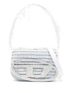 Diesel sac porté épaule 1DR en jean - Bleu