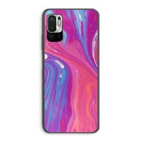 Paarse stroom: Xiaomi Redmi Note 10 5G Transparant Hoesje Paarse stroom: Xiaomi Redmi Note 10 5G Transparant Hoesje