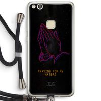 Praying For My Haters: Huawei Ascend P10 Lite Transparant Hoesje met koord