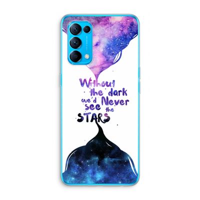 Stars quote: Oppo Find X3 Lite Transparant Hoesje