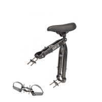 Mirage Zadel op buis jantje inclusief voetsteunen universeel - zwart