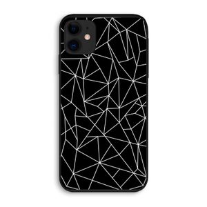 Geometrische lijnen wit: iPhone 11 Biologisch afbreekbaar hoesje