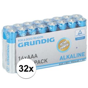 Grundig AAA batterijen 32 stuks   -