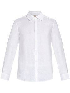 CHÉ chemise en lin à boutonnière - Blanc