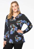 Yoek Shirt relax VERA | Zwart | Maat 46/48
