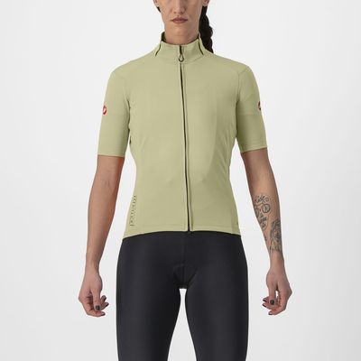 Castelli Perfetto RoS 2 Wind fietsshirt korte mouw groen dames L