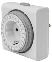 Compacte 24-uur tijdschakelaar Perel E305D4-G