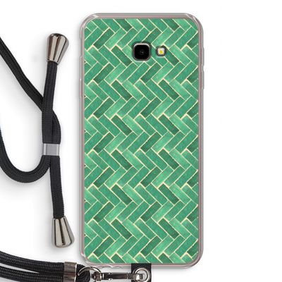 Moroccan tiles 2: Samsung Galaxy J4 Plus Transparant Hoesje met koord