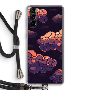 Patroon Wolken: Samsung Galaxy S21 Plus Transparant Hoesje met koord