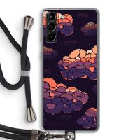 Patroon Wolken: Samsung Galaxy S21 Plus Transparant Hoesje met koord Patroon Wolken: Samsung Galaxy S21 Plus Transparant Hoesje met koord