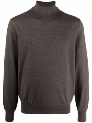 D4.0 pull en maille à col roulé - Marron