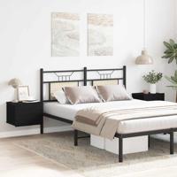 Nachtkastje 2 pcs Zwart Eiken 40 x 30 x 30 cm Bewerkt hout