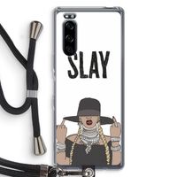 Slay All Day: Sony Xperia 5 Transparant Hoesje met koord