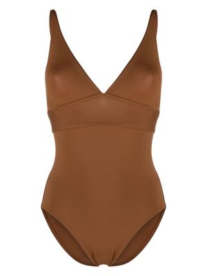 ERES maillot de bain Larcin à col v - Marron