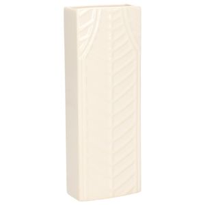 Waterverdamper - creme wit - keramiek - 400 ml - radiatorbak luchtbevochtiger - 7,4 x 18,6 cm