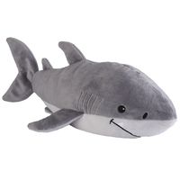 Warmteknuffel haai grijs 33 cm knuffels kopen - thumbnail