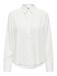 Only Onlberit Life L/s Shirt Wvn Blouse Snow White